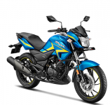 Hero Hunk 150 Cc Ddm - Matt Black With Techno Blue 2024